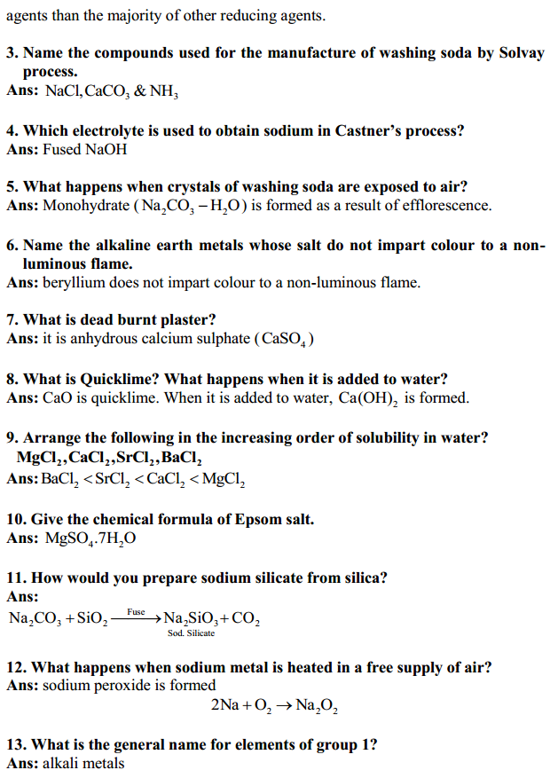 HBSE 11th Class Chemistry Solutions Chapter 10 The s-Block Elements 10