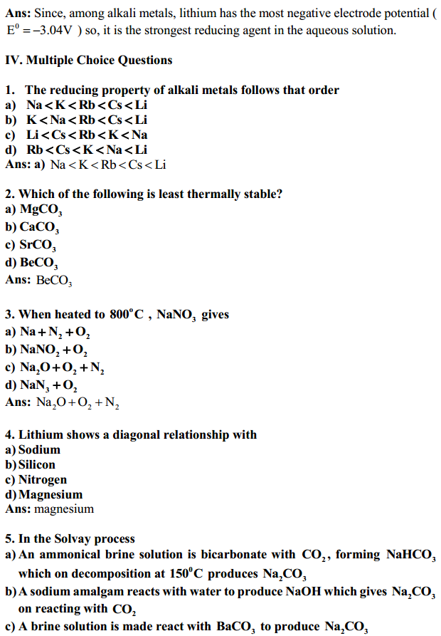 HBSE 11th Class Chemistry Solutions Chapter 10 The s-Block Elements 15