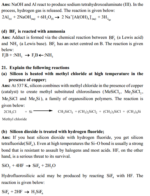 HBSE 11th Class Chemistry Solutions Chapter 11 The p-Block Elements 13