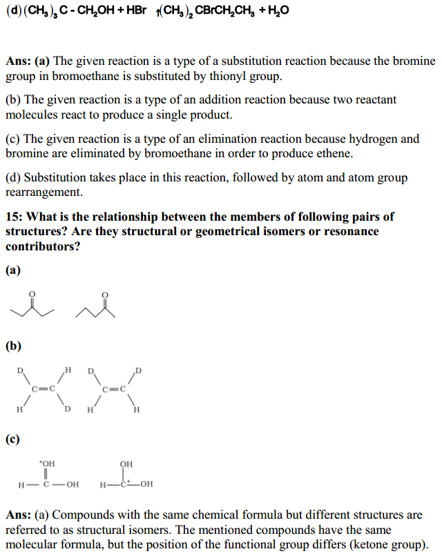 HBSE 11th Class Chemistry Solutions Chapter 12 Organic Chemistry – Some Basic Principles and Techniques 14
