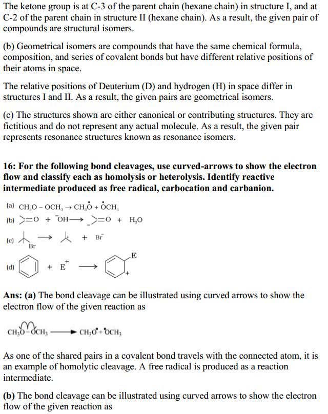 HBSE 11th Class Chemistry Solutions Chapter 12 Organic Chemistry – Some Basic Principles and Techniques 15