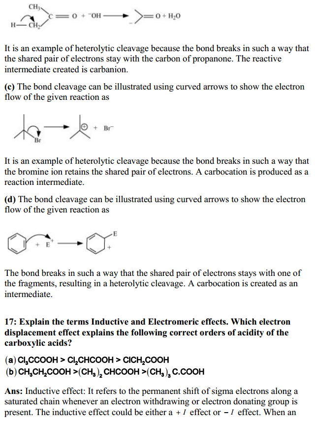 HBSE 11th Class Chemistry Solutions Chapter 12 Organic Chemistry – Some Basic Principles and Techniques 16