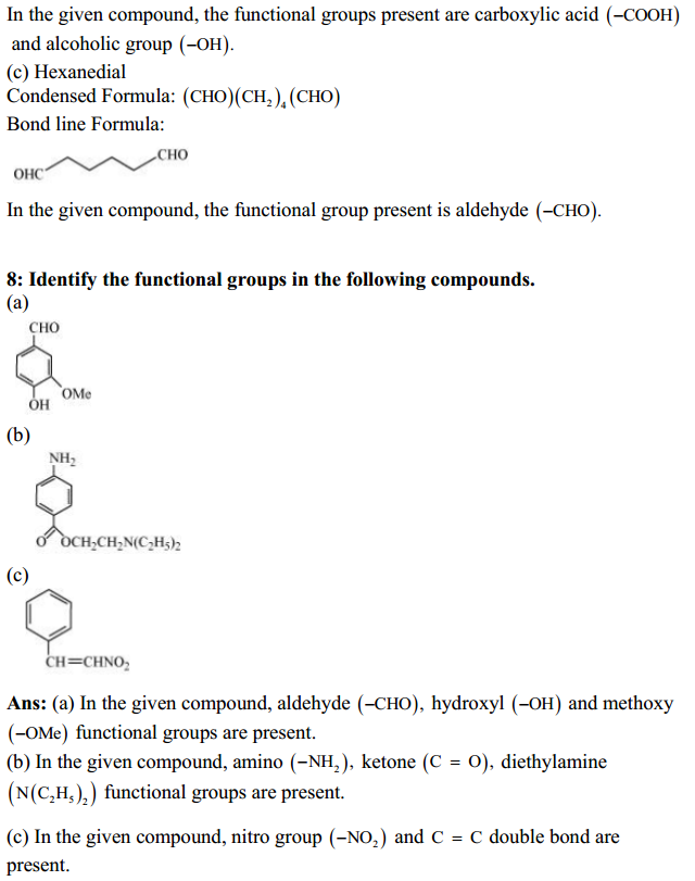 HBSE 11th Class Chemistry Solutions Chapter 12 Organic Chemistry – Some Basic Principles and Techniques 9