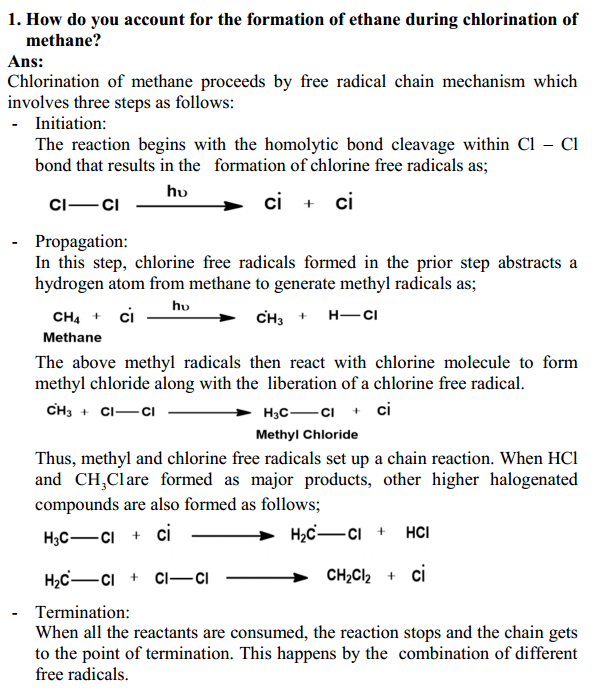 HBSE 11th Class Chemistry Solutions Chapter 13 Hydrocarbons 1