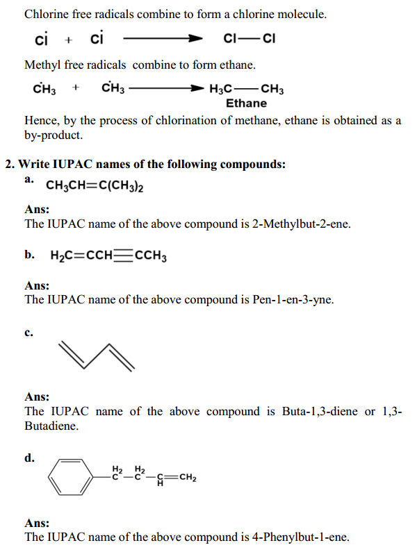 HBSE 11th Class Chemistry Solutions Chapter 13 Hydrocarbons 2