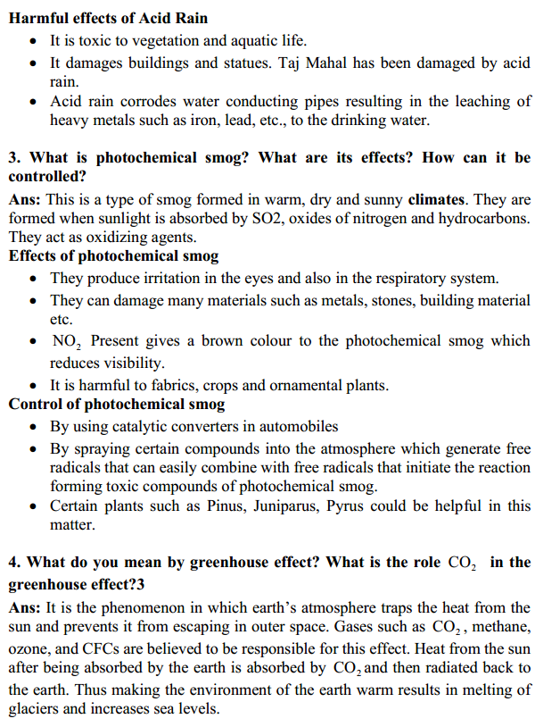 HBSE 11th Class Chemistry Solutions Chapter 14 Environmental Chemistry 9