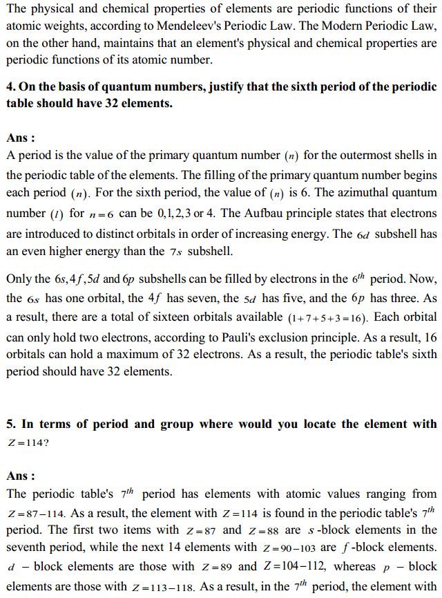 HBSE 11th Class Chemistry Solutions Chapter 3 Classification of Elements and Periodicity in Properties 2