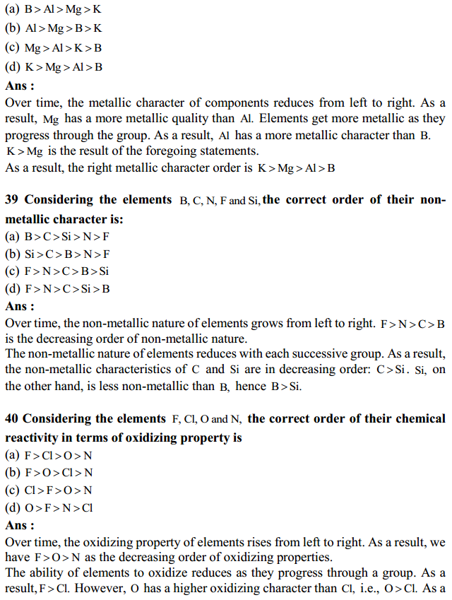 HBSE 11th Class Chemistry Solutions Chapter 3 Classification of Elements and Periodicity in Properties 21