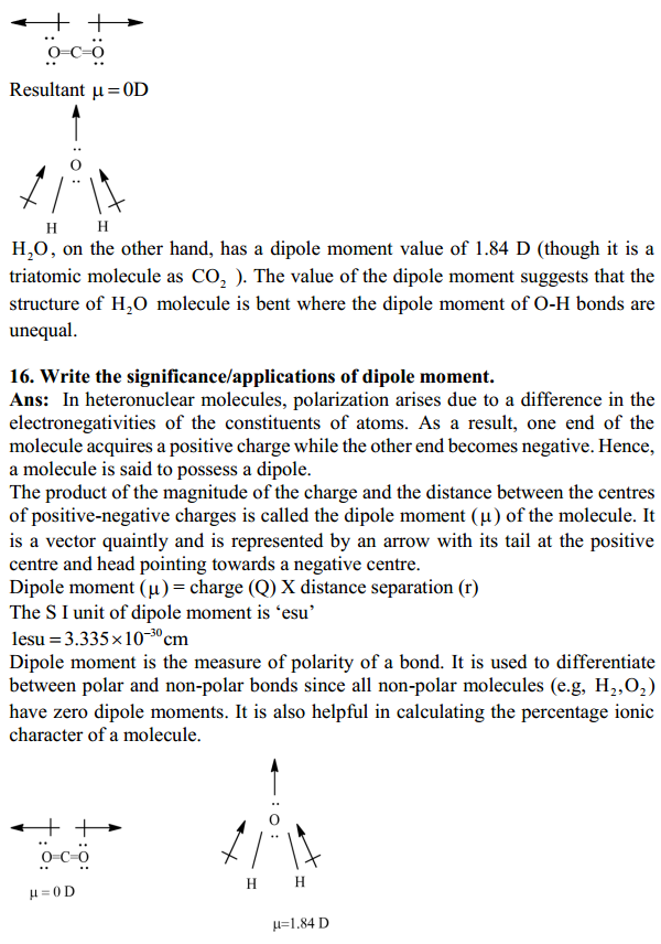 HBSE 11th Class Chemistry Solutions Chapter 4 Chemical Bonding and Molecular Structure 10