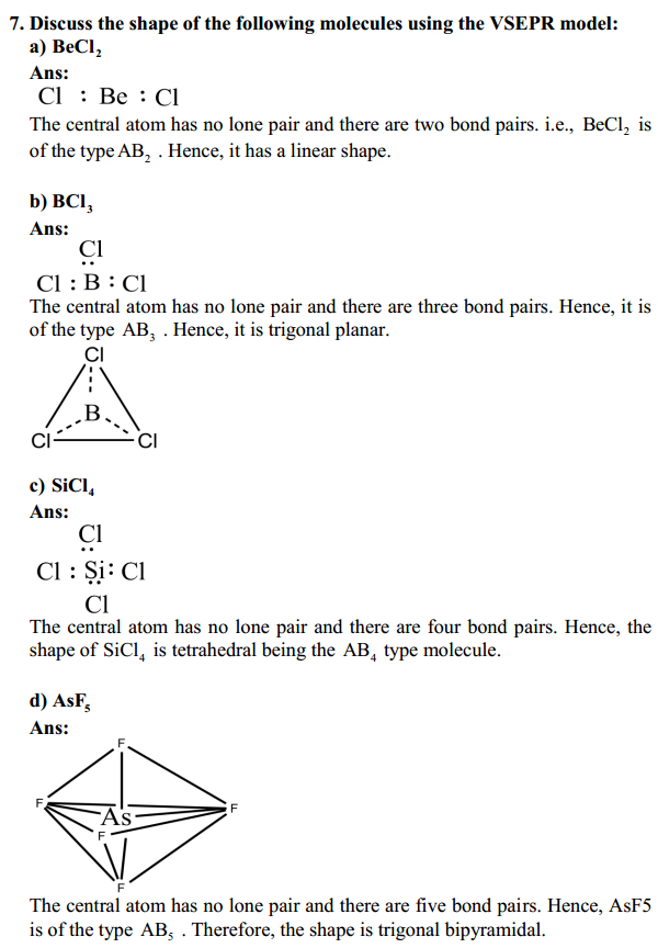 HBSE 11th Class Chemistry Solutions Chapter 4 Chemical Bonding and Molecular Structure 5