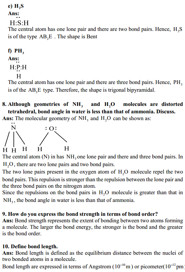 HBSE 11th Class Chemistry Solutions Chapter 4 Chemical Bonding and Molecular Structure 6