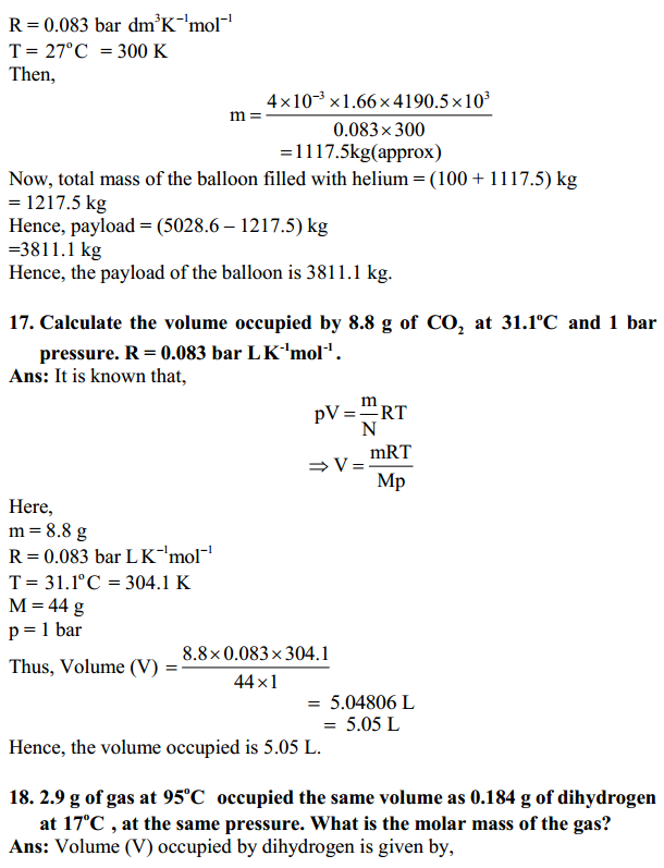 HBSE 11th Class Chemistry Solutions Chapter 5 States of Matter 12