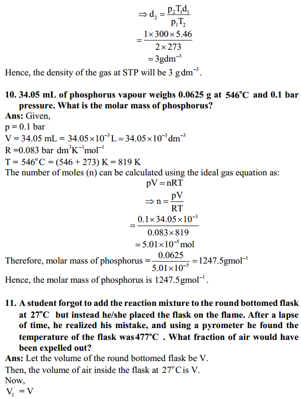 HBSE 11th Class Chemistry Solutions Chapter 5 States of Matter 8