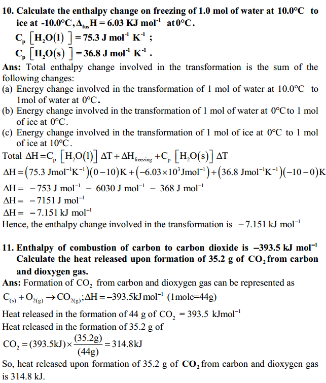 HBSE 11th Class Chemistry Solutions Chapter 6 Thermodynamics 5