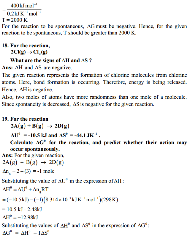 HBSE 11th Class Chemistry Solutions Chapter 6 Thermodynamics 9