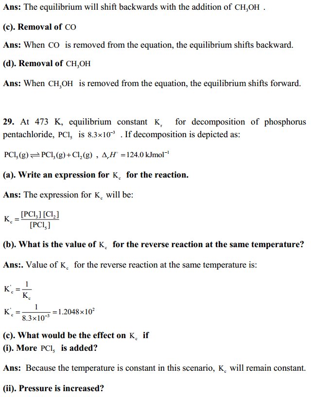 HBSE 11th Class Chemistry Solutions Chapter 7 Equilibrium 23