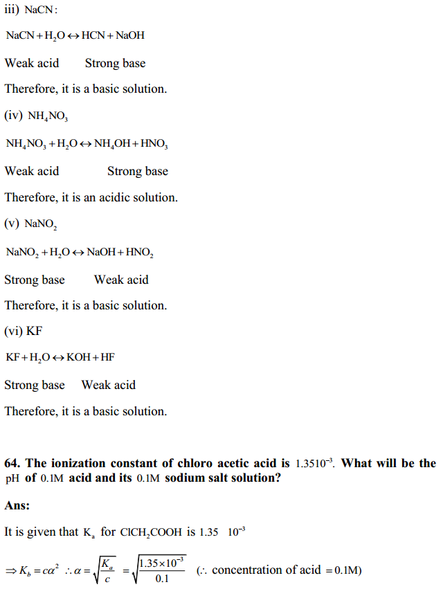 HBSE 11th Class Chemistry Solutions Chapter 7 Equilibrium 54