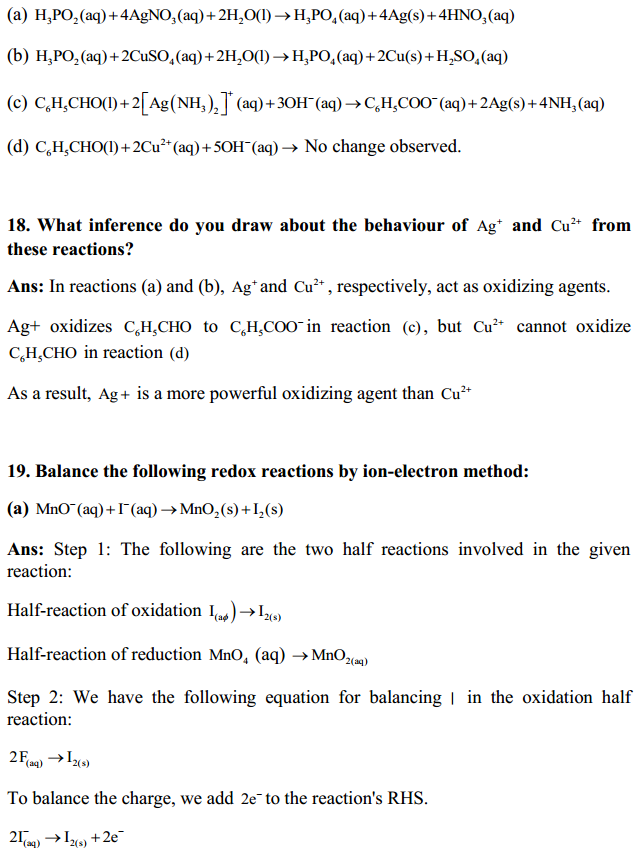 HBSE 11th Class Chemistry Solutions Chapter 8 Redox Reactions 20