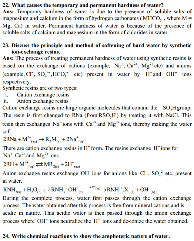 HBSE 11th Class Chemistry Solutions Chapter 9 Hydrogen 13