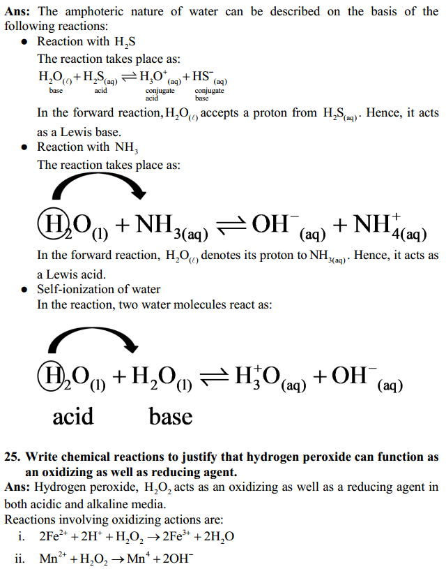 HBSE 11th Class Chemistry Solutions Chapter 9 Hydrogen 14