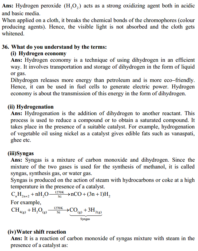 HBSE 11th Class Chemistry Solutions Chapter 9 Hydrogen 19