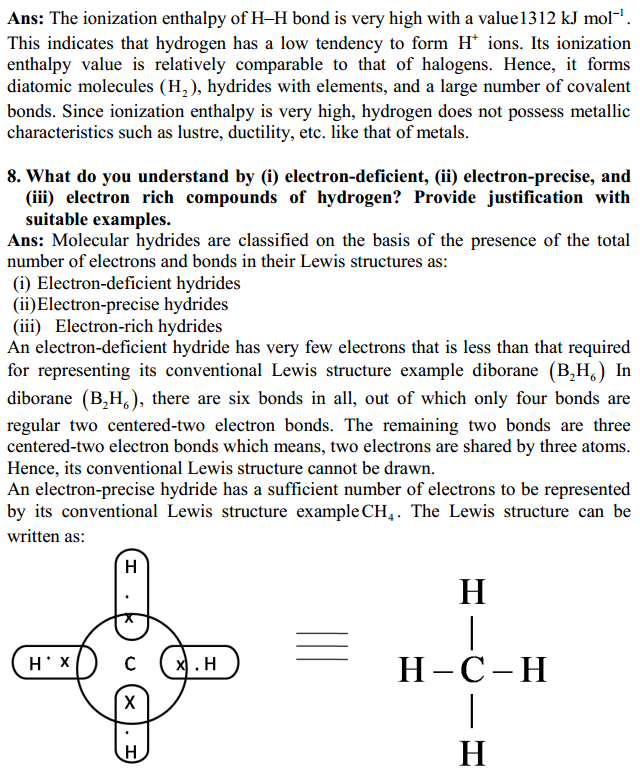HBSE 11th Class Chemistry Solutions Chapter 9 Hydrogen 4