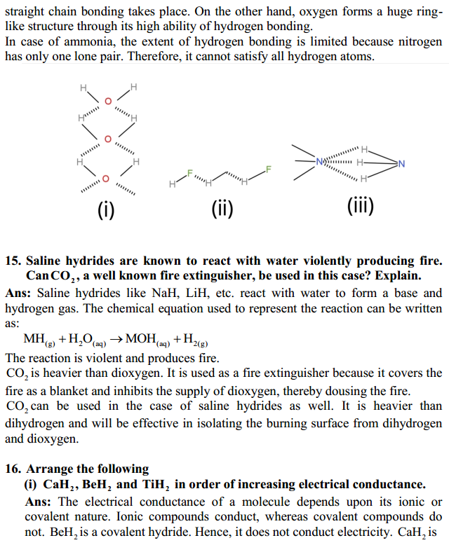 HBSE 11th Class Chemistry Solutions Chapter 9 Hydrogen 8