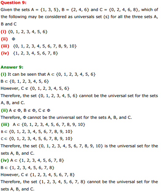HBSE 11th Class Maths Solutions Chapter 1 Sets Ex 1.3 6