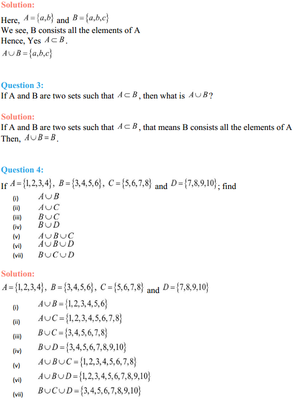 HBSE 11th Class Maths Solutions Chapter 1 Sets Ex 1.4 2