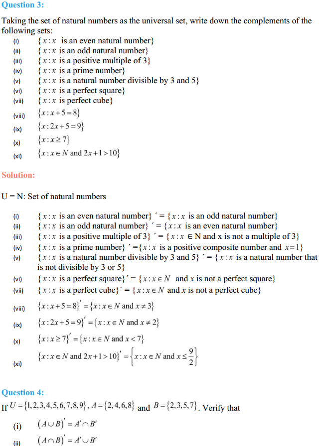 HBSE 11th Class Maths Solutions Chapter 1 Sets Ex 1.5 2