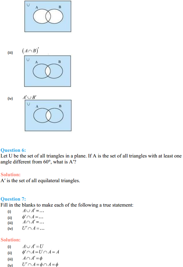 HBSE 11th Class Maths Solutions Chapter 1 Sets Ex 1.5 4