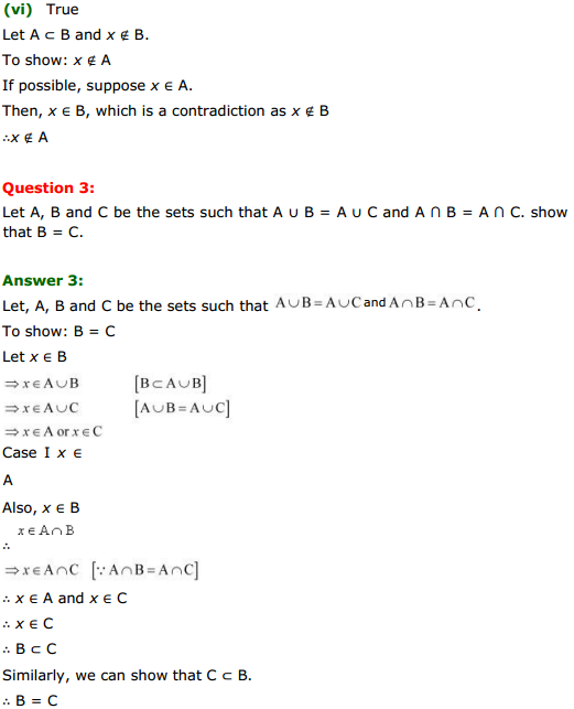HBSE 11th Class Maths Solutions Chapter 1 Sets Miscellaneous Exercise 3