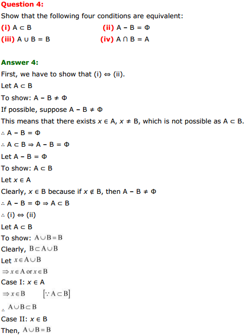 HBSE 11th Class Maths Solutions Chapter 1 Sets Miscellaneous Exercise 4