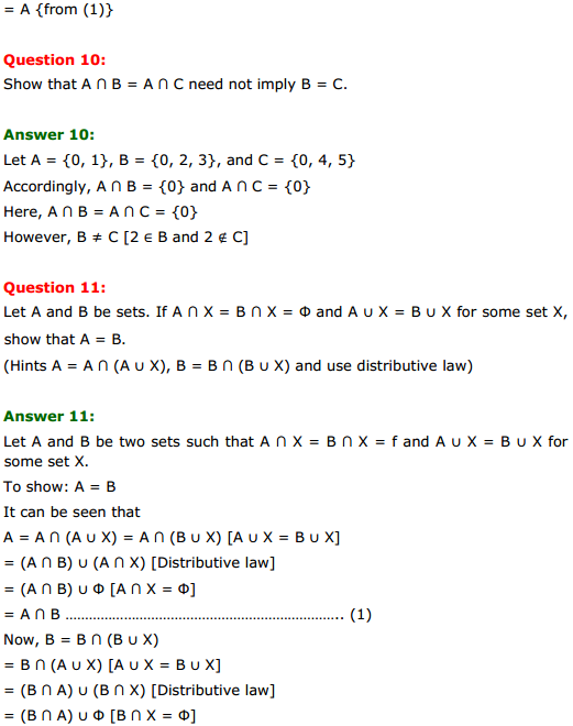 HBSE 11th Class Maths Solutions Chapter 1 Sets Miscellaneous Exercise 9