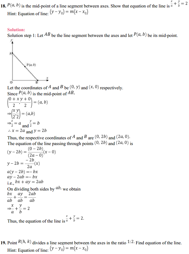 HBSE 11th Class Maths Solutions Chapter 10 Straight Lines Ex 10.2 12