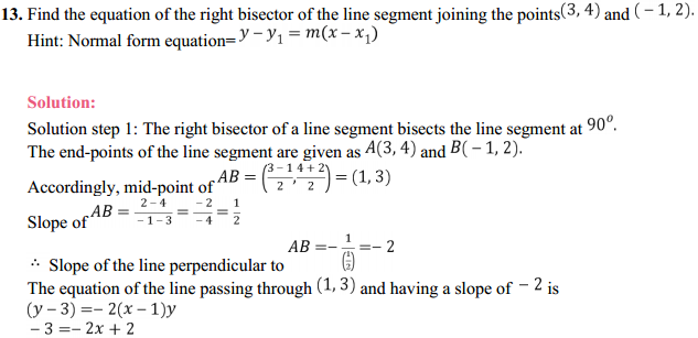 HBSE 11th Class Maths Solutions Chapter 10 Straight Lines Ex 10.3 16