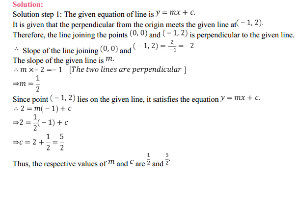 HBSE 11th Class Maths Solutions Chapter 10 Straight Lines Ex 10.3 19
