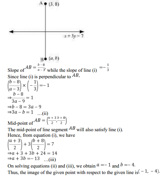 HBSE 11th Class Maths Solutions Chapter 10 Straight Lines Miscellaneous Exercise 22