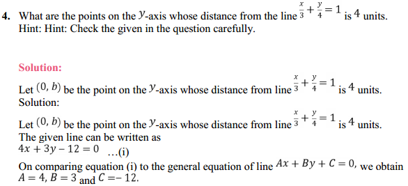 HBSE 11th Class Maths Solutions Chapter 10 Straight Lines Miscellaneous Exercise 5