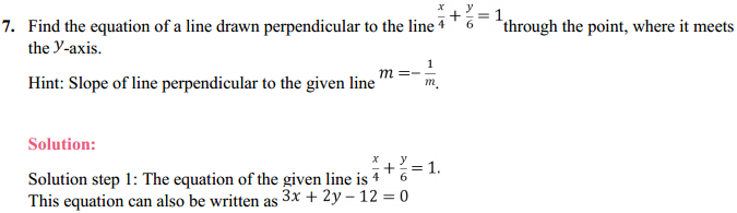 HBSE 11th Class Maths Solutions Chapter 10 Straight Lines Miscellaneous Exercise 9