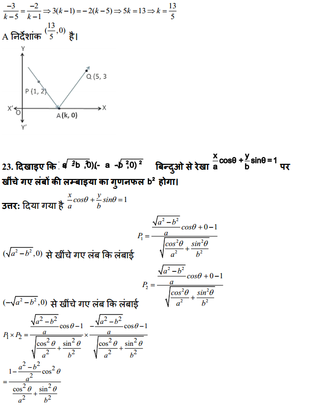HBSE 11th Class Maths Solutions Chapter 10 सरल रेखाएँ विविध प्रश्नावली 15