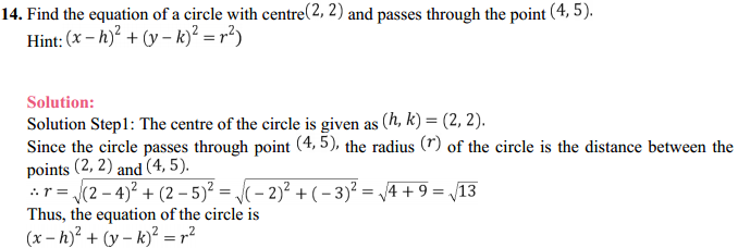 HBSE 11th Class Maths Solutions Chapter 11 Conic Sections Ex 11.1 11