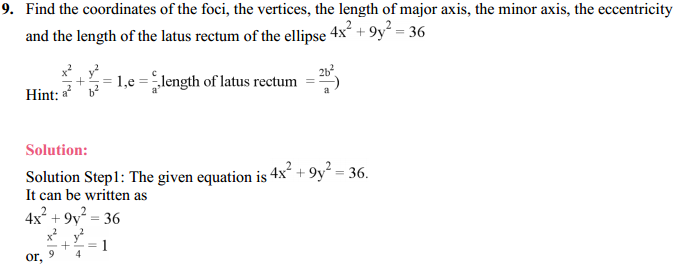 HBSE 11th Class Maths Solutions Chapter 11 Conic Sections Ex 11.2 12