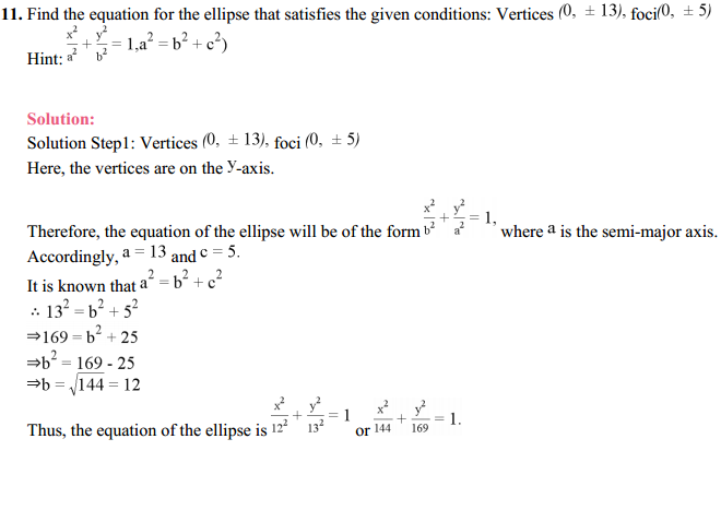 HBSE 11th Class Maths Solutions Chapter 11 Conic Sections Ex 11.2 14