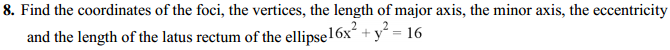 HBSE 11th Class Maths Solutions Chapter 11 Conic Sections Ex 11.3 9