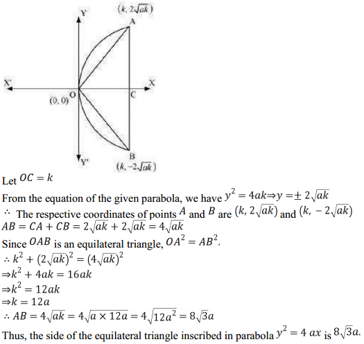 HBSE 11th Class Maths Solutions Chapter 11 Conic Sections Miscellaneous Exercise 10