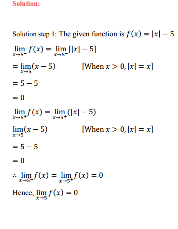 HBSE 11th Class Maths Solutions Chapter 13 Limits and Derivatives Ex 13.1 22