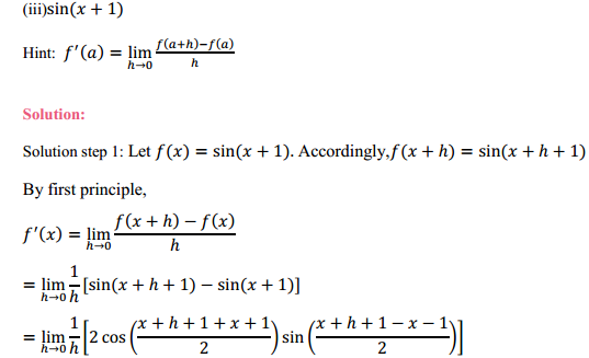 HBSE 11th Class Maths Solutions Chapter 13 Limits and Derivatives Miscellaneous Exercise 3