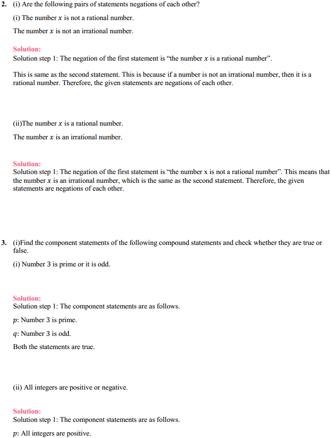 HBSE 11th Class Maths Solutions Chapter 14 Mathematical Reasoning Ex 14.2 2