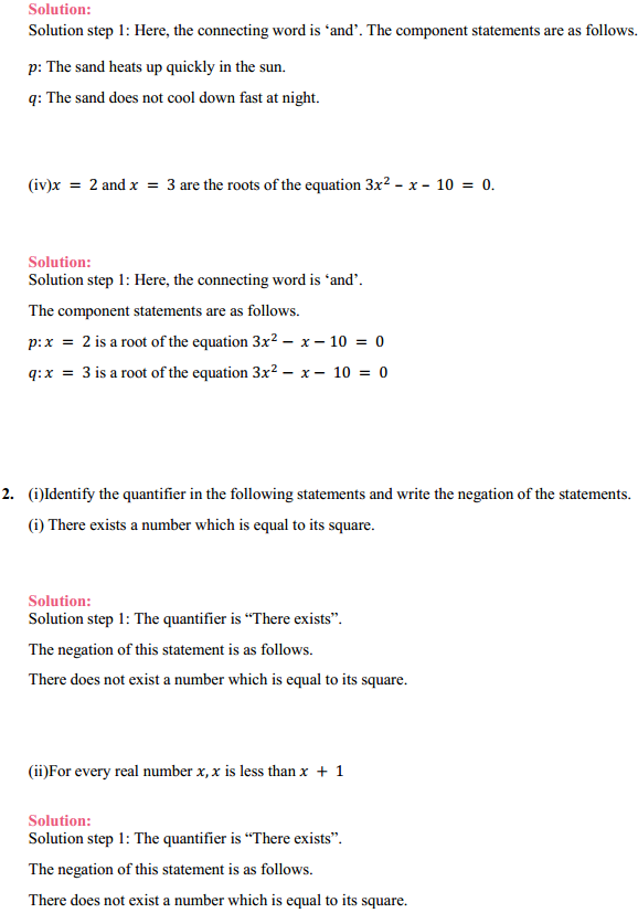HBSE 11th Class Maths Solutions Chapter 14 Mathematical Reasoning Ex 14.3 2